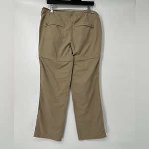 North Face Zip-off Convertable Pants - Women's SIZE 8 beige tan nylon pants
